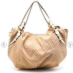 Celine Beige/White Canvas and Croc Embossed Leather
Bittersweet Shoulder Bag